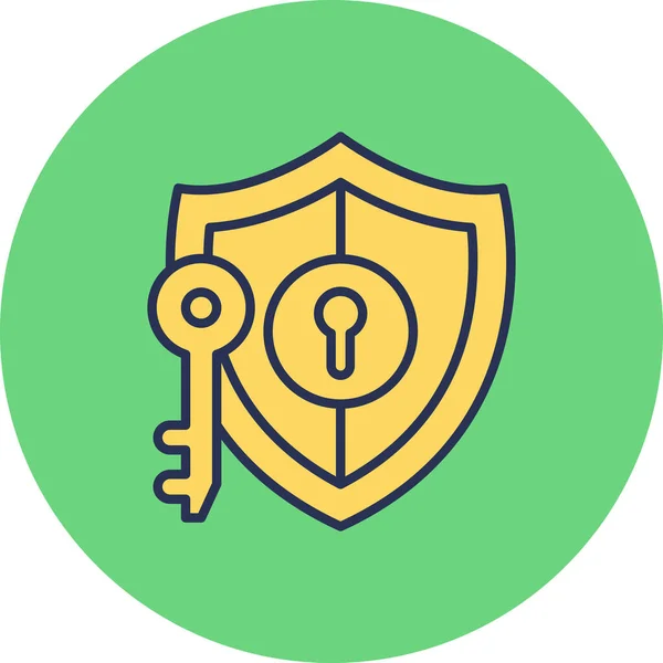 Key Security Vektor Illustration Design — Stockvektor