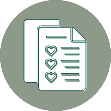 Kalp. Web simgesi basit tasarım