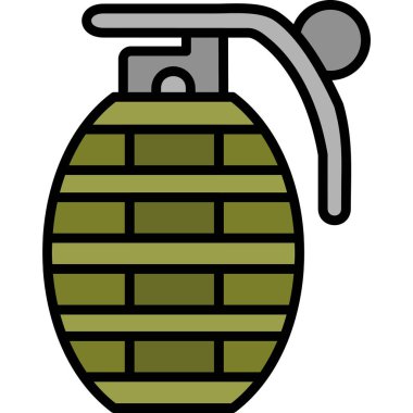 El bombası. Web simgesi basit illüstrasyon