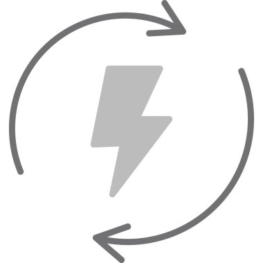 Yenilenebilir Enerji illüstrasyon modern simgesi