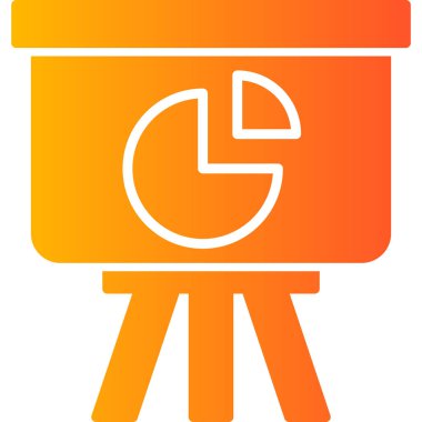 Pasta çizelgesi simgesi, modern tasarım illüstrasyonu