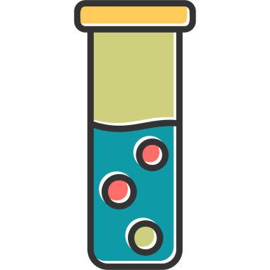 test tübü web simgesi basit tasarım