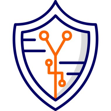 kalkan simgesi, vektör illüstrasyonu basit tasarım