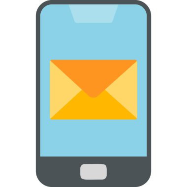 ileti ikonu vektör illüstrasyonu