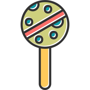 Lolipop. Web simgesi basit illüstrasyon