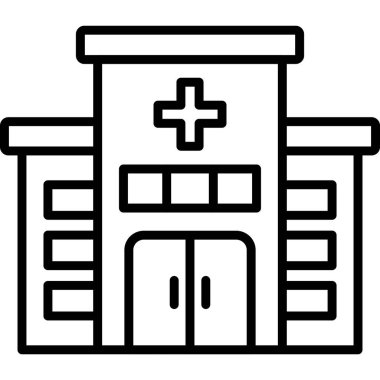 Hastane binası. Basit tasarım