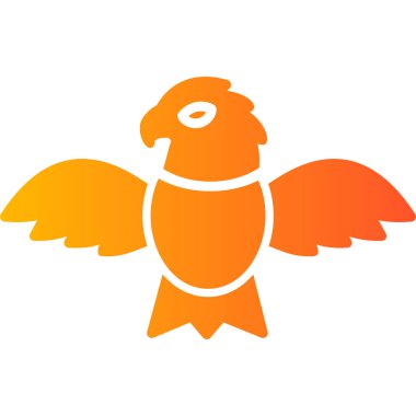 Kartal modern simgesi, vektör illüstrasyonu 