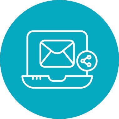 zarf simgesi vektör illüstrasyonu