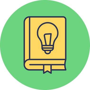 Fizik kitabı modern simge, vektör illüstrasyonu