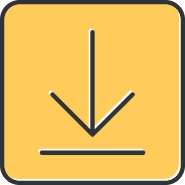 İndir. Web simgesi basit illüstrasyon