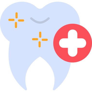 Diş. Web simgesi basit illüstrasyon