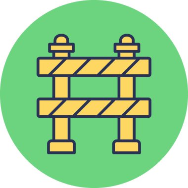 Trafik Engelli Ağı simgesi basit illüstrasyon