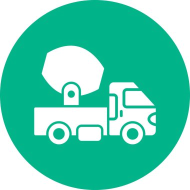 Kamyon soyut simge vektör çizimi