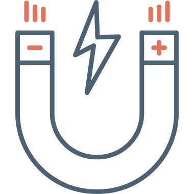 Mıknatıs Web simgesi basit illüstrasyon