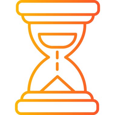 Kum saati. Basit illüstrasyon