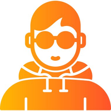 Bilim adamı. Web simgesi basit illüstrasyon