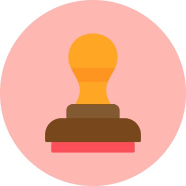 Damga modern simge, vektör illüstrasyonu