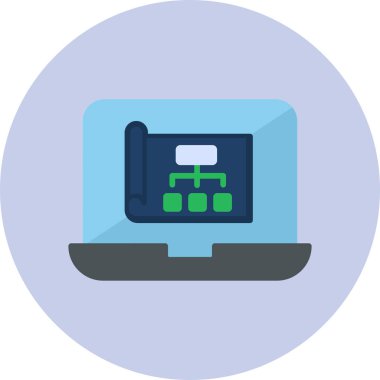 Şablon simgesinin vektör illüstrasyonu