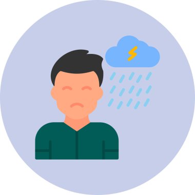 Bulut. Web simgesi basit illüstrasyon