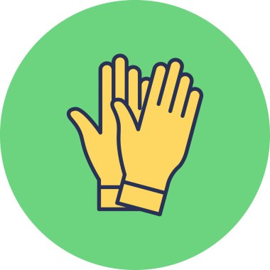 Safety Gloves icon vector illustration design
