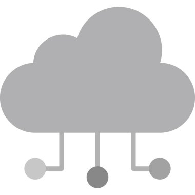 vector cloud technology icon illustration