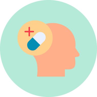 Ruh Sağlığı web simgesi basit tasarım