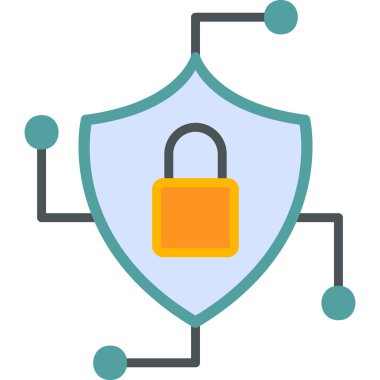 kalkan simgesi, vektör illüstrasyonu basit tasarım