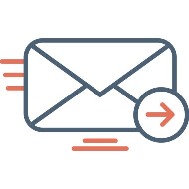 E-posta. Web simgesi basit illüstrasyon 