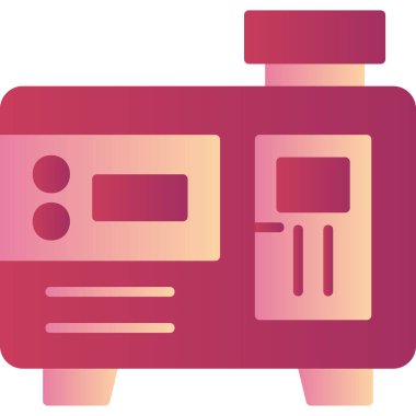 Jeneratör web simgesinin vektör illüstrasyonu