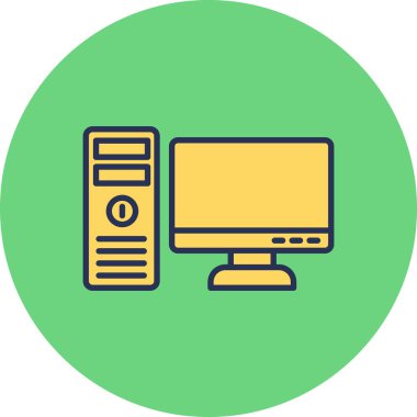 bilgisayar simgesi, vektör illüstrasyonu