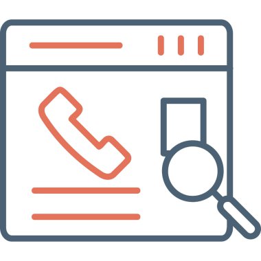 Kişi Arama web vektör simgesi