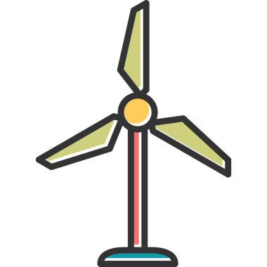 Türbin simgesi vektör illüstrasyonu