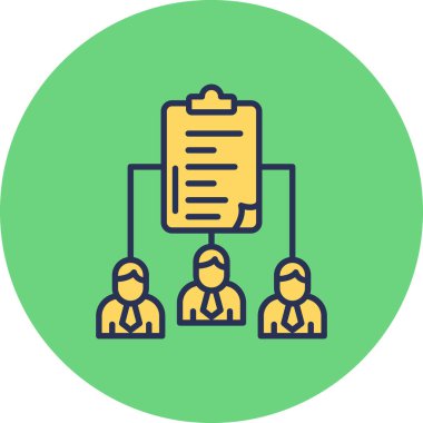 vector illustration of project management modern icon in design