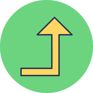 ok simgesi işaret vektör illüstrasyonu