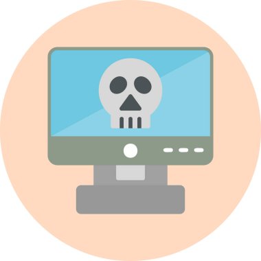 Bilgisayar modern simgesinin vektör illüstrasyonu