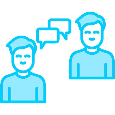 İletişim simgesi vektör illüstrasyonu