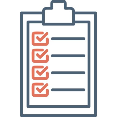 Checklist icon, vector illustration simple design