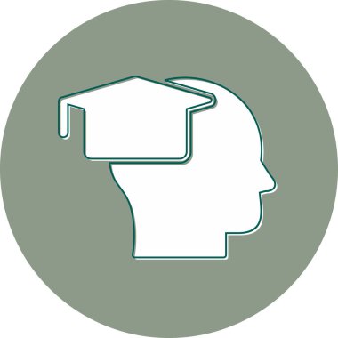 Eğitim sembolü. düz tasarım biçimi.