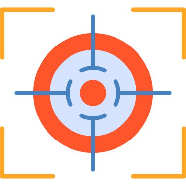 Hedef. Web simgesi basit illüstrasyon