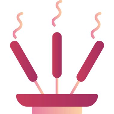 Tütsü Çubuğu simgesi basit bir illüstrasyon