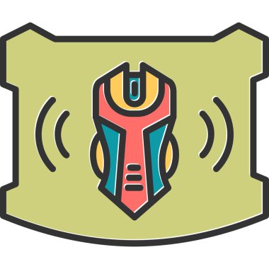 fare düz vektör simgesi