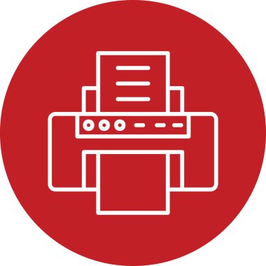 vektör yazıcı simgesi modern illüstrasyon