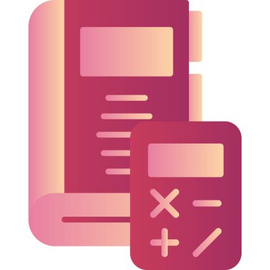 Hesap makinesi. Web simgesi basit illüstrasyon