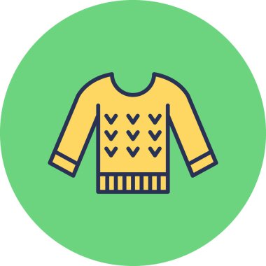 Gömlek modern simge, vektör illüstrasyonu 