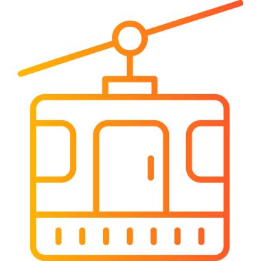 tren simgesi vektör illüstrasyonu