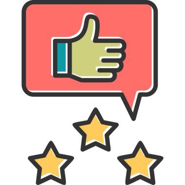 Modern simge, vektör illüstrasyonunu gözden geçir