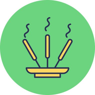 Tütsü Çubuğu simgesi basit bir illüstrasyon