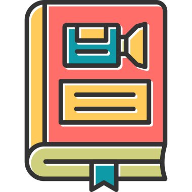 Sinema web simgesi basit illüstrasyon