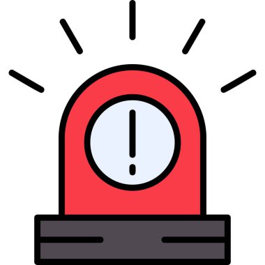 Alarm! Web simgesi basit illüstrasyon