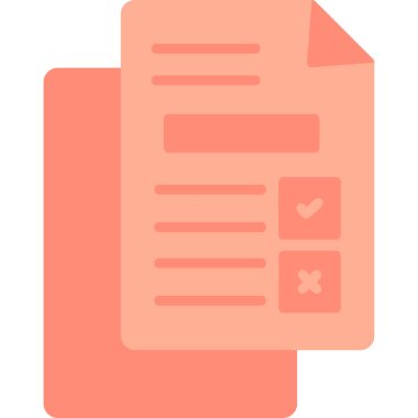 Belge simgesinin vektör illüstrasyonu